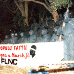 FLNCko kideak, 1995ean eginiko agerraldi batean. / Pierre Murati