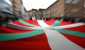 Un drapeau basque. (Photo Rafa Rivas. AFP)